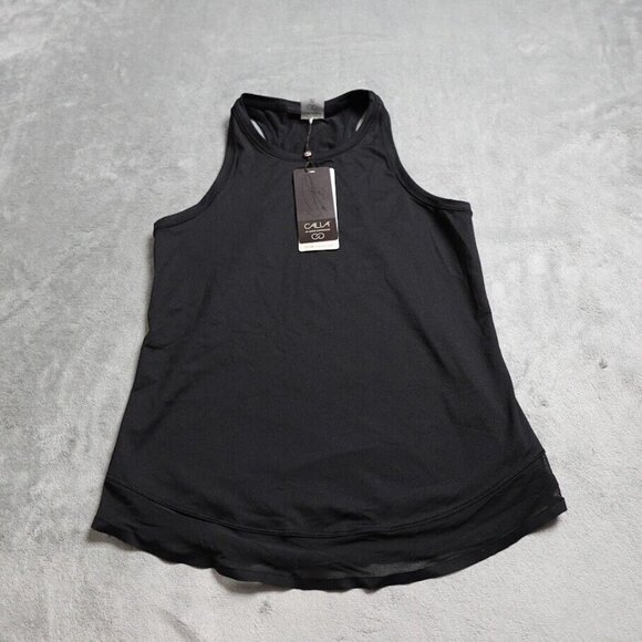 CALIA Tops - Calia Flow Racerback Tank Top Women's XS Black Halter Sleeveless Casual